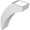 Ekena Millwork 6-in. W x 16-in. D x 24-in. H Thorton Architectural Grade PVC Knee Brace BRCP06X16X24THR - alternate 3